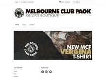 Tablet Screenshot of boutique.paok.com.au